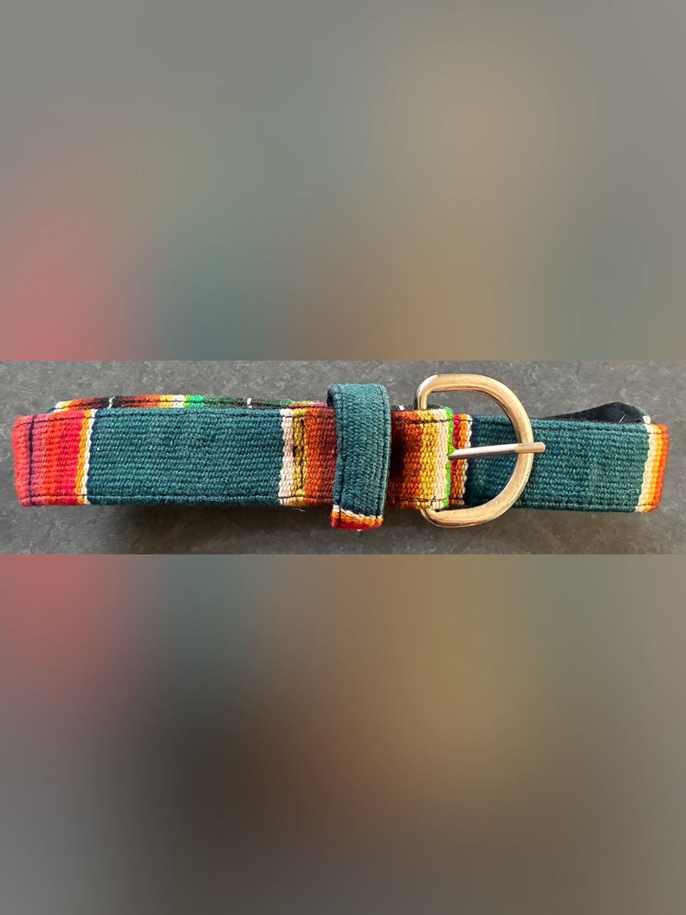 Handwoven Multicolor Stripe Men’s Bracelet